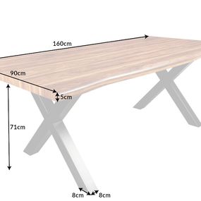 Jedálenský stôl HYMEN Dekorhome 160x90x76 cm