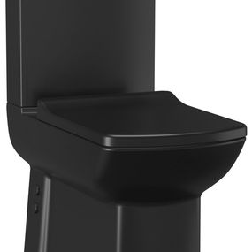Lara LR360 WC kombi, spodný/zadný odpad, splachovací mechanizmus, čierna matná
