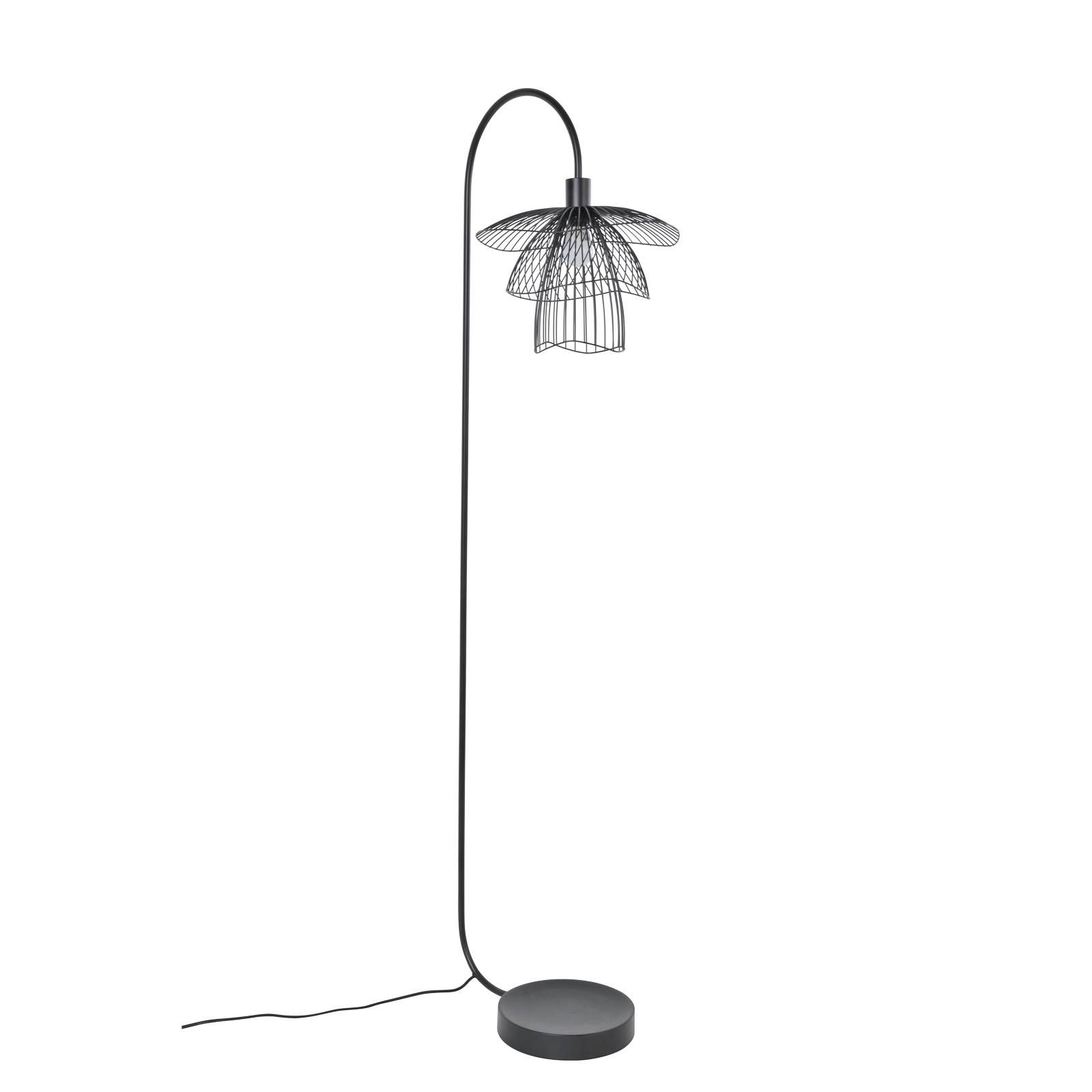 Forestier Papillon XS stojaca lampa, čierna, Obývacia izba / jedáleň, kov, E14, 40W, L: 30 cm, K: 150cm