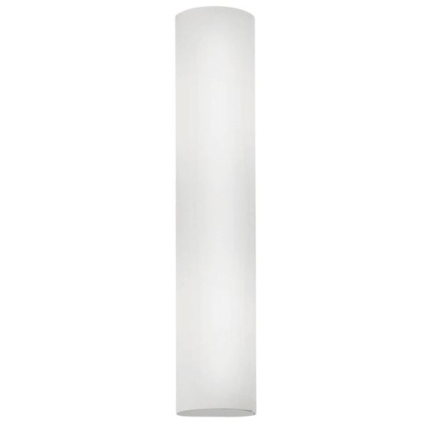 EGLO Jednoduché nástenné svietidlo Zena, výška 39 cm, Kúpeľňa, sklo, kov, E14, 40W, L: 8 cm, K: 39cm