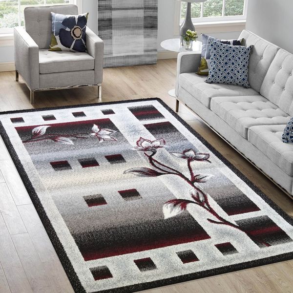 DomTextilu Moderný koberec do obývačky s motívom kvetov 55550-234669