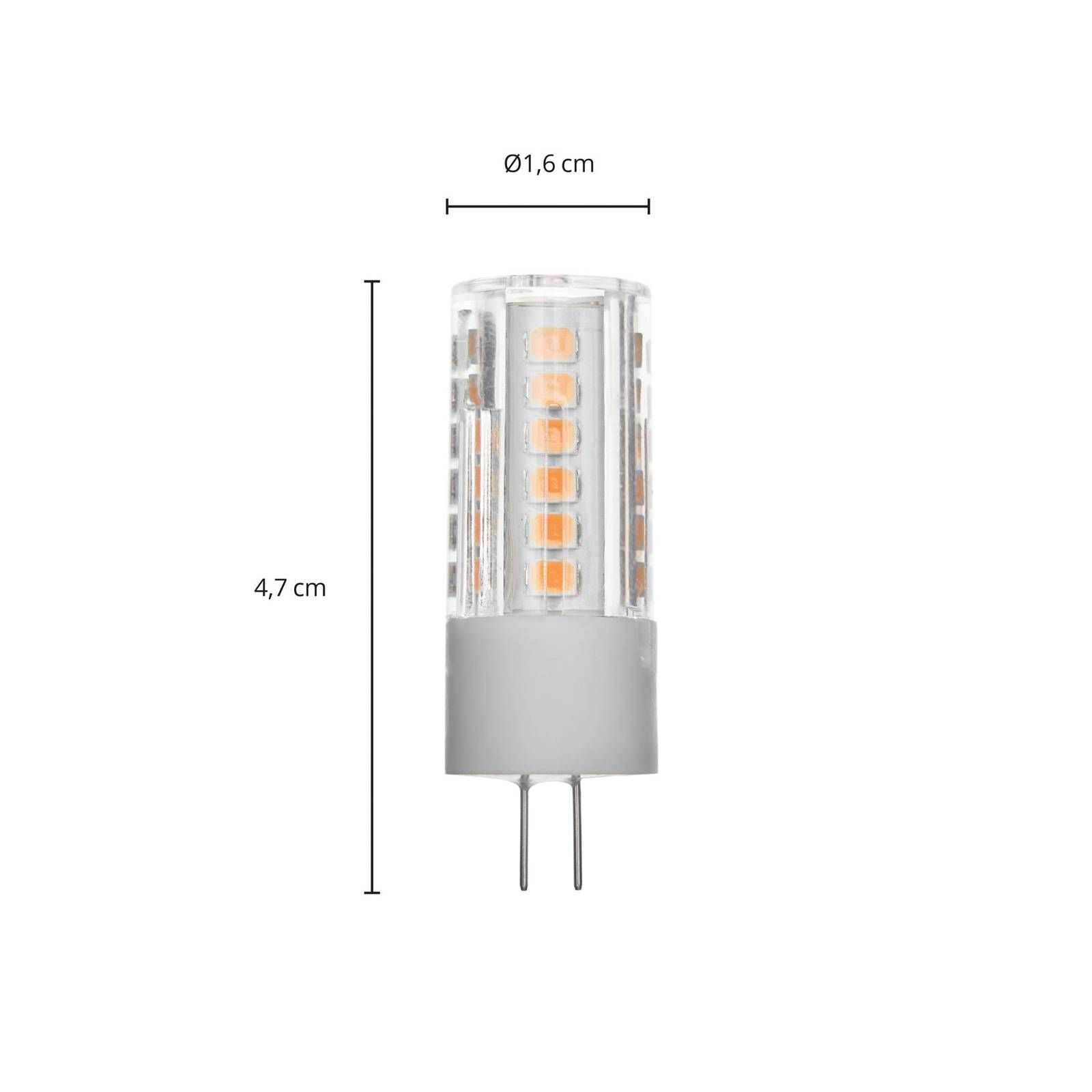 Arcchio LED s kolíkovou päticou G4 3, 4W 2 700K 4ks, G4, 3.4W, Energialuokka: E, P: 4.7 cm