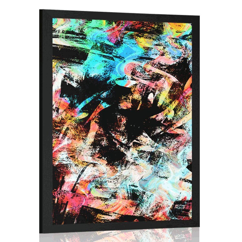 Plagát jedinečné graffiti umenie - 30x45 black