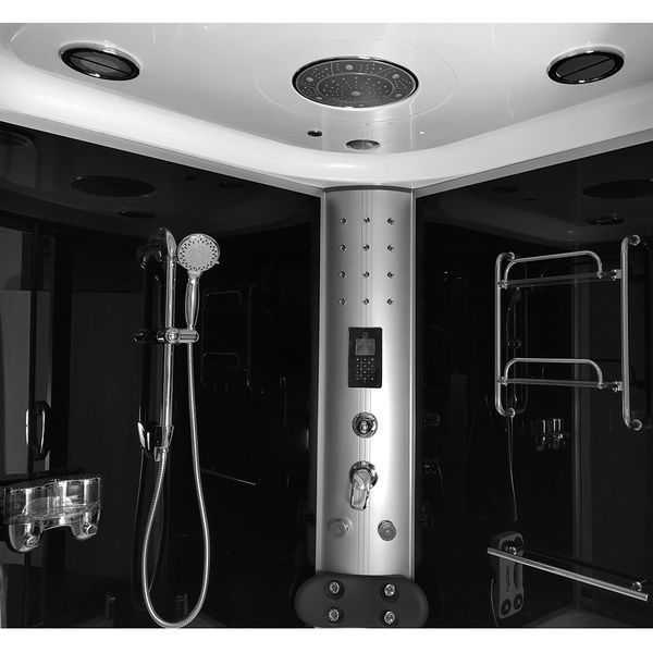 M-SPA - Kabino SPA vaňa s hydromasážou a funkciou parnej sauny 135 x 135 x 220 cm