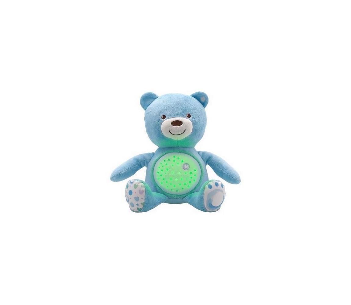 Chicco - Projektor s melódiou BABY BEAR 3xAAA modrá