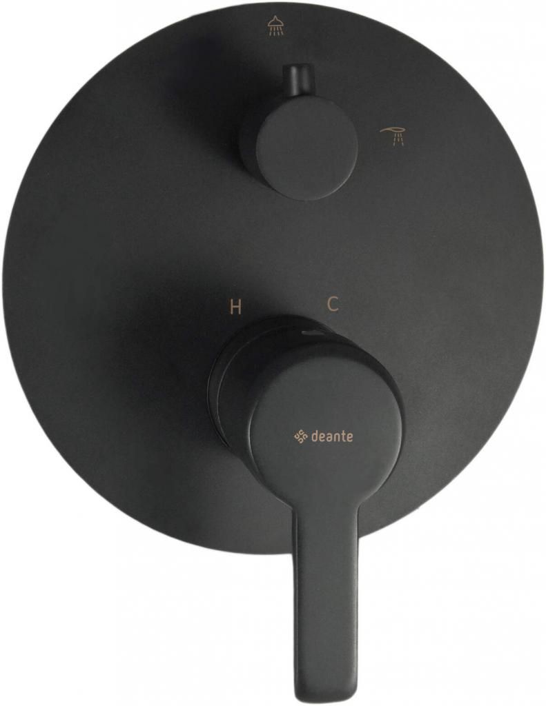 DEANTE - Arnika čierna - Sprchová batéria, podomietková, so sprchovacím spínačom BQA_N44P