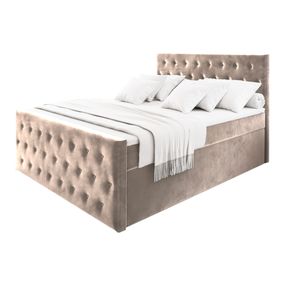 Expedo Čalúnená posteľ boxspring FENFI, 140x200, casablanca 4