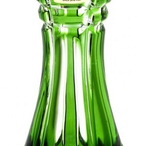 Krištáľová váza Nora, farba zelená, výška 104 mm