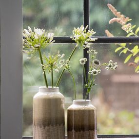 Dekoratívna keramická váza ARISTA, light brown,  (L)