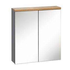 Kúpeľňová skrinka CMD BALI GREY 840 sivá/sivý vysoký lesk