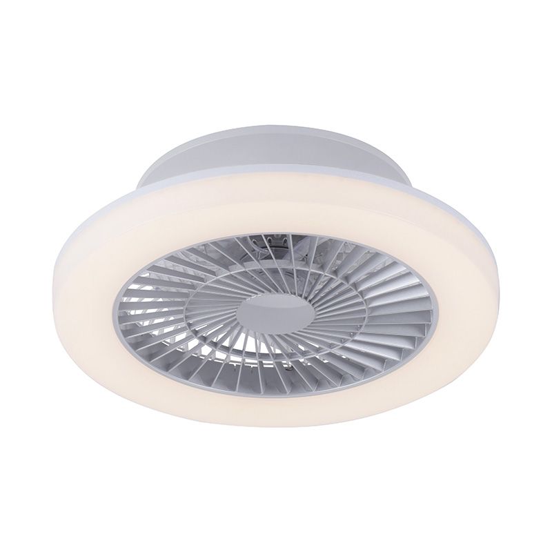 Dizajnový stropný ventilátor sivý vrátane LED - Maki