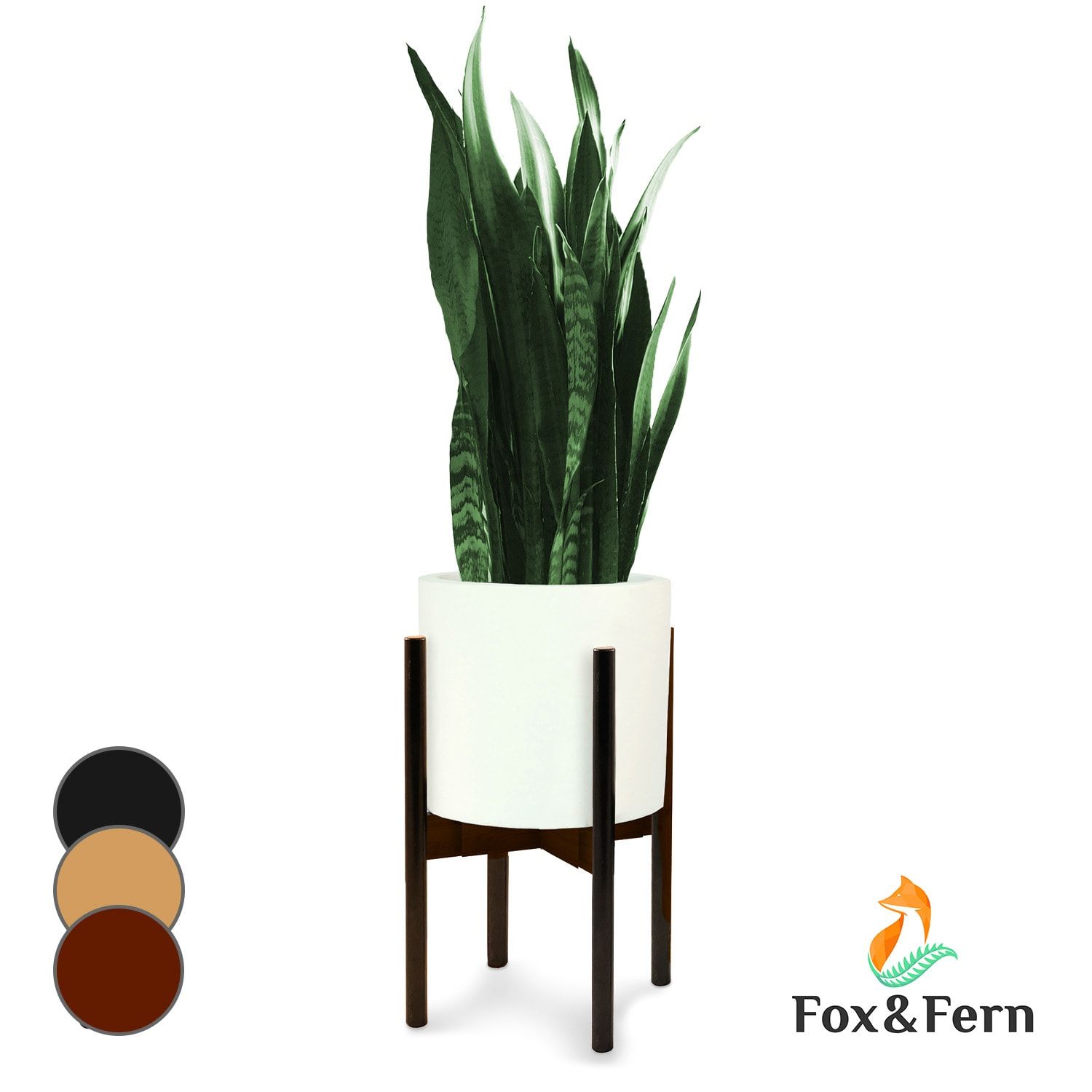 Fox & Fern Deventer, stojany na rastliny, pre kvetináče 20,3-30,5 cm Ø, 2 výšky, bambusové povrazy