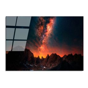 Sklenený obraz 100x70 cm Night Sky - Wallity