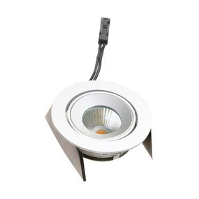 Hera Zapustené LED svietidlo SR68 43° Dim-to-warm biele, Chodba, kov, 6.5W, Energialuokka: G, K: 0.3cm