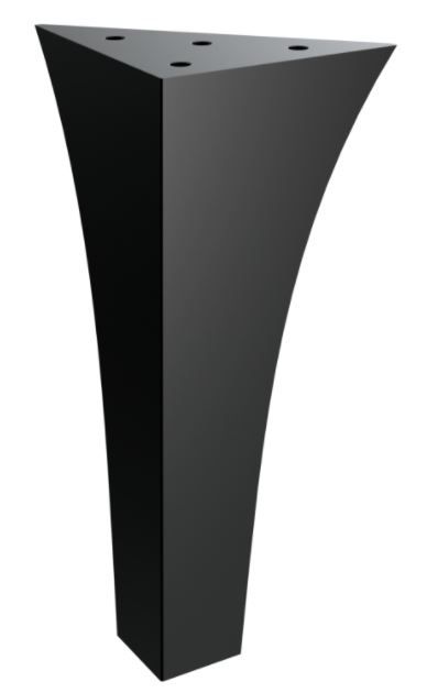 RMP Nábytková nožička Erebos 20 cm čierna NOHA033/20