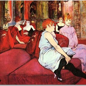 Reprodukcie Henri de Toulouse-Lautrec - V salóne pri rue des Moulins zs10266