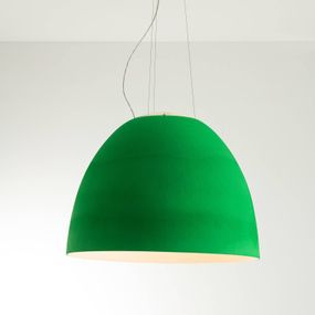 Artemide Nur Acoustic závesné LED svietidlo zelená, Obývacia izba / jedáleň, PET, metakrylát, sklo, 75W, K: 70.5cm