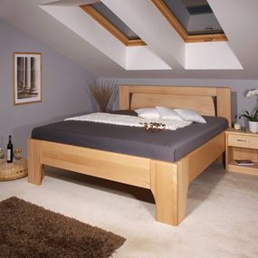 Masívna posteľ s úložným priestorom olympia 1 - 160/180 x 200cm -