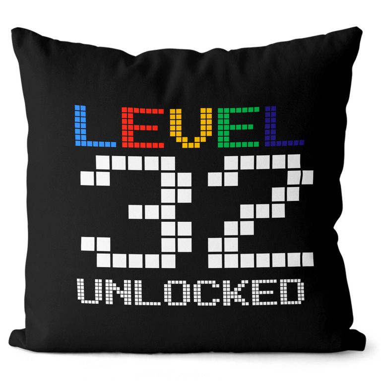 Vankúš Level unlocked (vek: 32, Velikost: 55 x 55 cm)