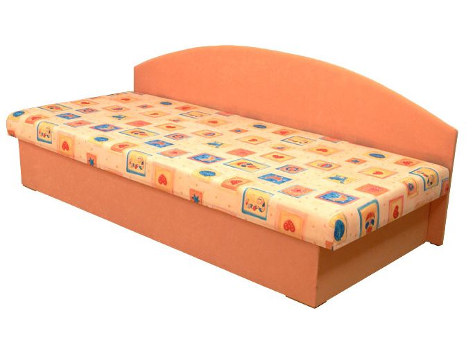 Jednolôžková posteľ (váľanda) 80 cm Edo 3 (s pružinovým matracom)