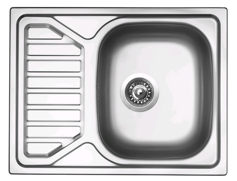 Nerezový drez s odkvapom Sinks Okio 650 V, matný