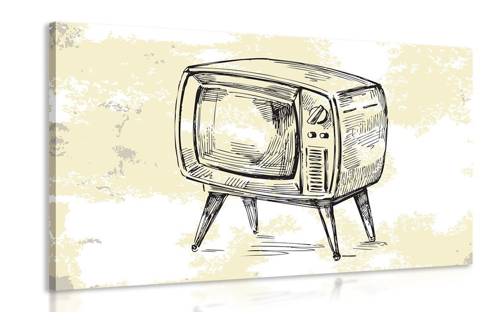 Obraz retro televízor