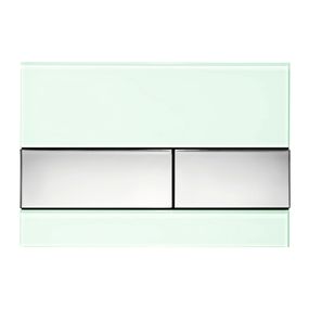 TECEsquare- Ovládacie tlačidlo, sklenené, zelené sklo - chróm 9240805
