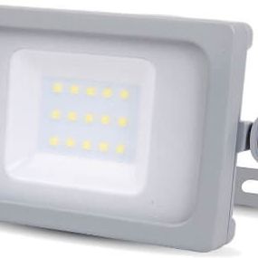 LED reflektor SMD 10W 800lm SLIM šedý - teplá (3000K)