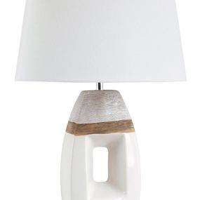 Stolová lampa Leah 4387 (hnedá + biela)