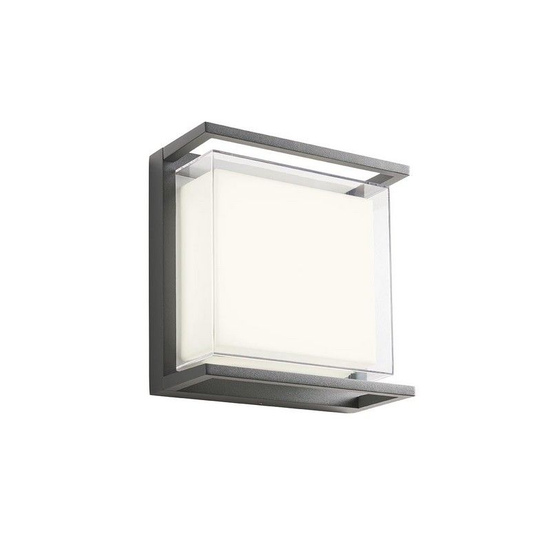 REDO 90241 SCRIGNO exteriérové nástenné svietidlo POWER LED 17W 1054lm 3000K IP65 tmavošedá