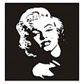 Samolepka na stenu - Tvár Marilyn Monroe _px207