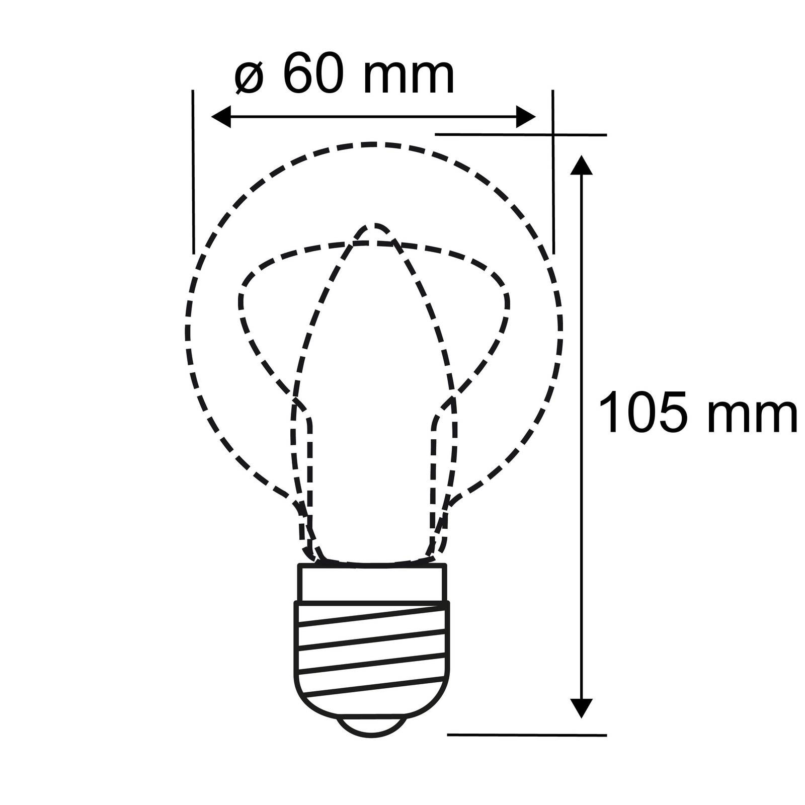 Paulmann LED žiarovka E27 7 W dim to warm, E27, 7W, Energialuokka: E, P: 10.5 cm