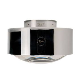 Top Light Stropné LED svietidlo Puk Meg Maxx Plus, chróm, Chodba, kov, sklo, G9, 3W, K: 10.5cm