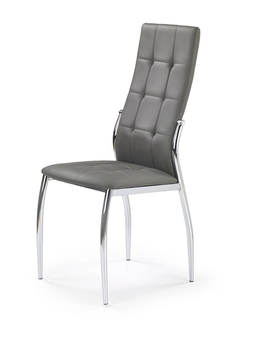 Jedálenská stolička K209 - sivá / chróm