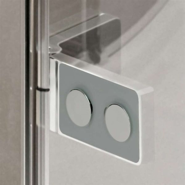 Mereo, Sprchové dvere, Novea, 80x200 cm, chróm ALU, sklo Číre, ľavé prevedenie CK10111ZL