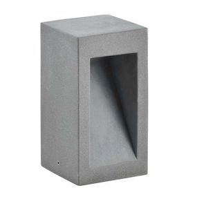 NOVA LUCE venkovní sloupkové svítidlo BARCO šedý beton skleněný difuzor LED 6W 3000K 120-230V IP65 9540207