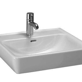 Laufen Pro - Umývadlo, 550 mm x 480 mm, 1 otvor na batériu, s LCC, biela H8179514001041