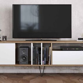 Sofahouse Dizajnový TV stolík Baqia 180 cm orech biely