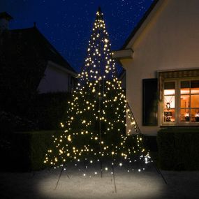 Fairybell vianočný stromček stĺp 3 m blikajúci, elastický pás z tkaniny, L: 180 cm, K: 300cm