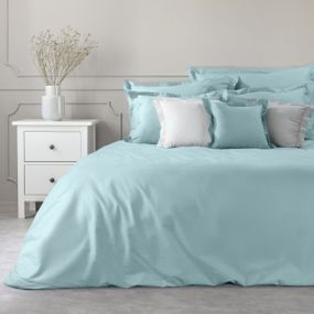 DomTextilu Krásna jednofarebná modrá bavlnená obliečka na prikrývku 44690-208625
