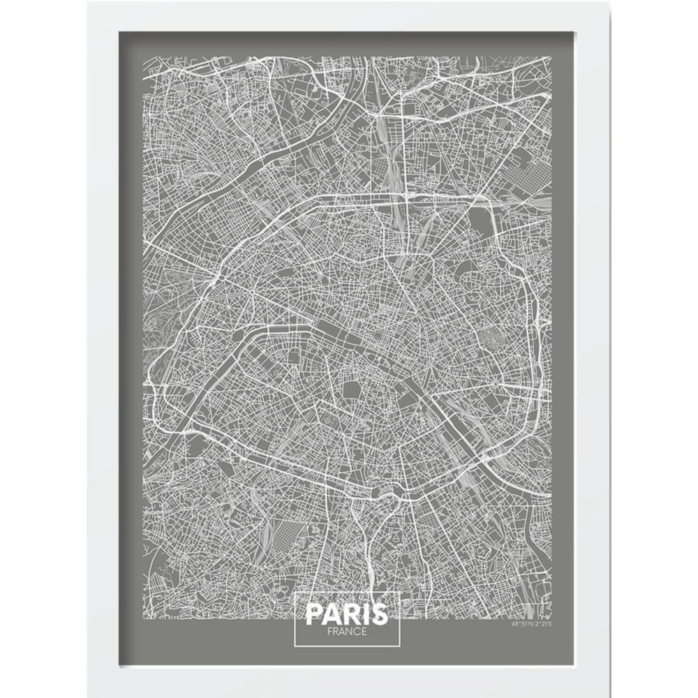 Plagát v ráme 40x55 cm Paris – Wallity