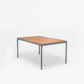 Houe Denmark - Stôl FOUR, 160 cm, bambus / sivý rám
