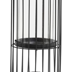 Kovový lampáš BRISLA Matt Black, Ø12,5xV26 cm (M)