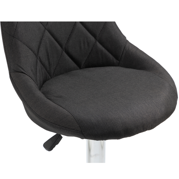 Barová stolička, čierna/chrómová, MARID
