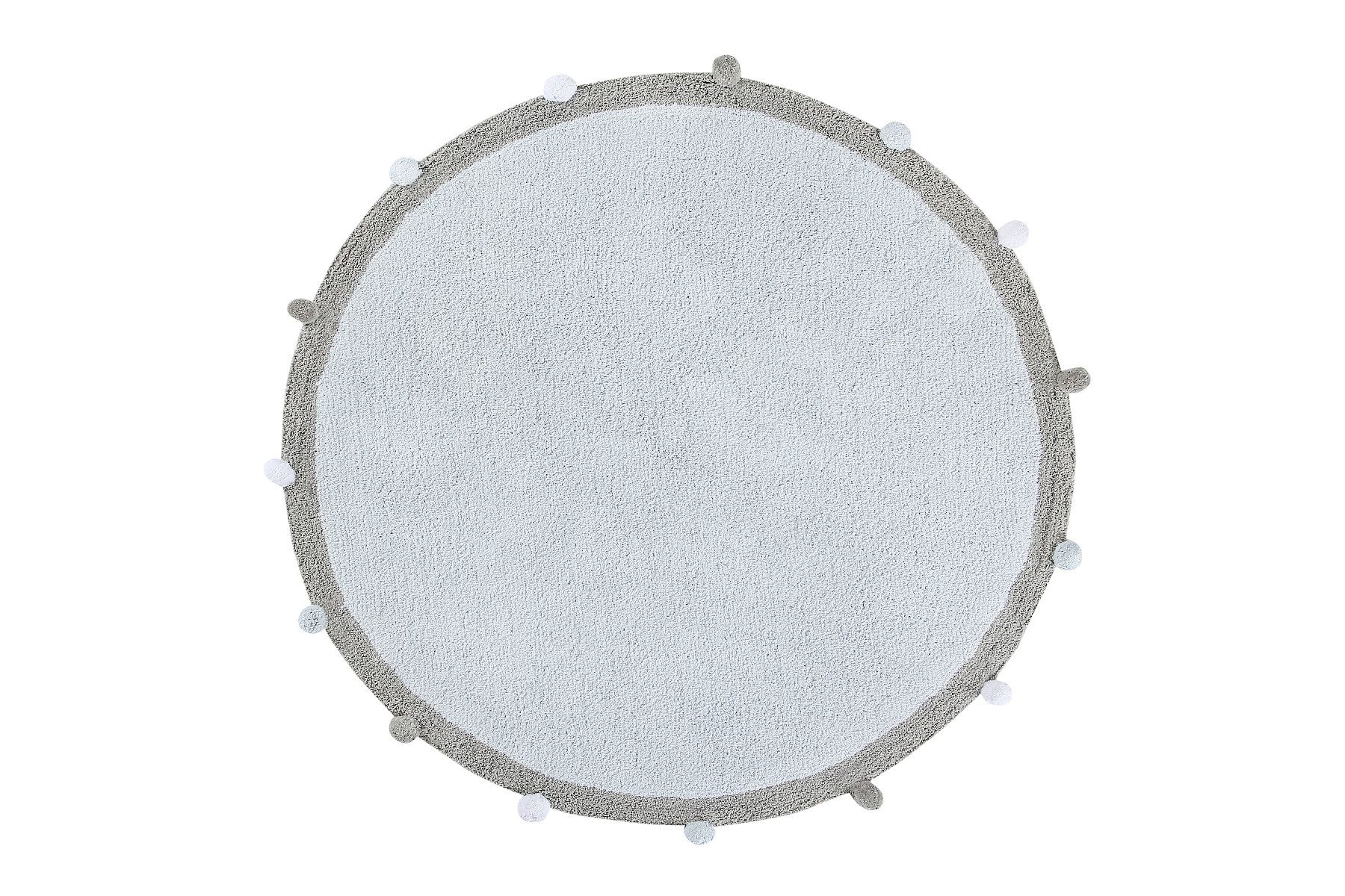 Lorena Canals koberce Pre zvieratá: Prateľný koberec Bubbly Soft Blue kruh - 120x120 (priemer) kruh cm