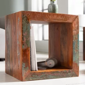 LuxD Dizajnový odkladací stolík Jacktar 45 cm recyklované drevo