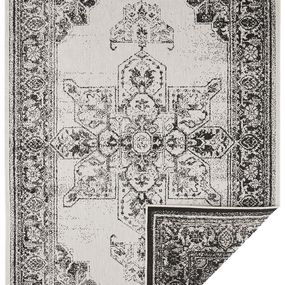 NORTHRUGS - Hanse Home koberce Kusový koberec Twin Supreme 104137 Black / Cream – na von aj na doma - 200x290 cm