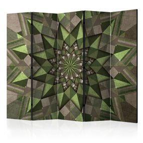 Artgeist Paraván - Star Mandala (Green) II [Room Dividers]