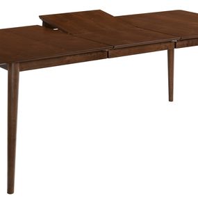 Estila Moderný obdĺžnikový rozkladací jedálenský stôl Nordica Nogal z dreva v orechovo hnedej farbe so štyrmi šikmými nožičkami 200cm