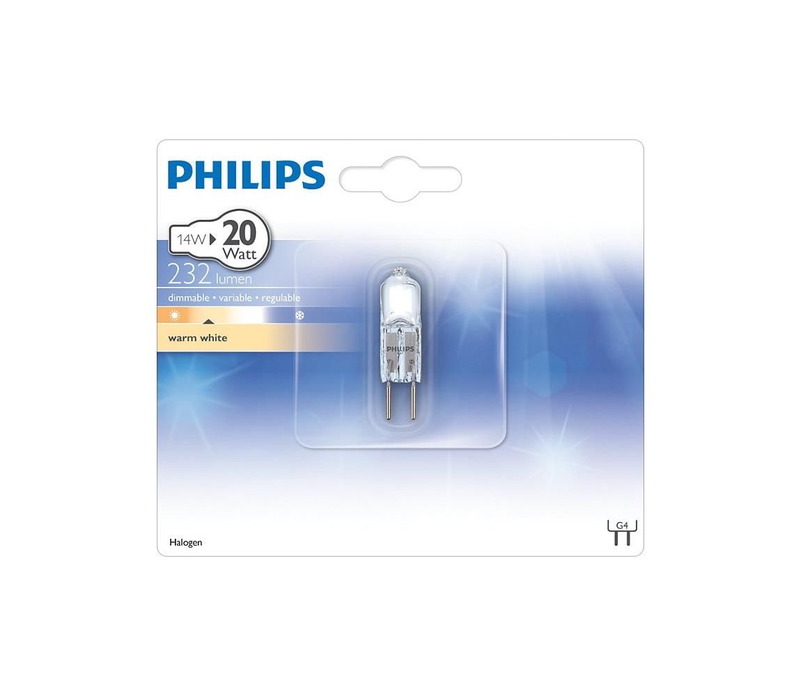 Priemyselná žiarovka Philips HALOGEN G4/14W/12V 2900K